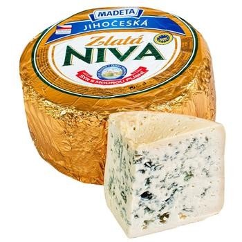 Сир із блакитною пліснявою Моравія 60% Niva Madeta, 100 г 4022930 фото