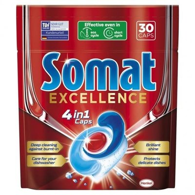 Таблетки для посудомоечной машины Somat, 30 шт 4081380 фото