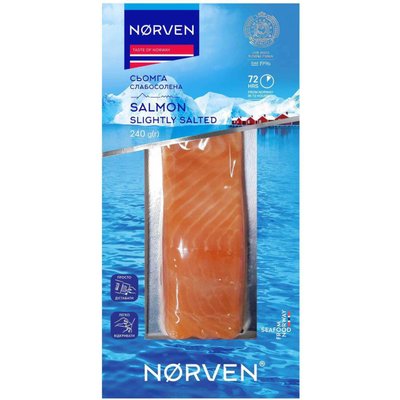 Филе семги слабосоленое Norven, 240 г 1998000 фото