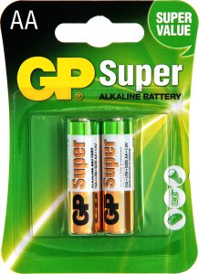 Батарейки Супер АА GP, 2 шт/уп. 2669950 фото