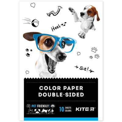 Набір білого картону А4 10 аркушiв Dogs,Kite шт 4089280 фото