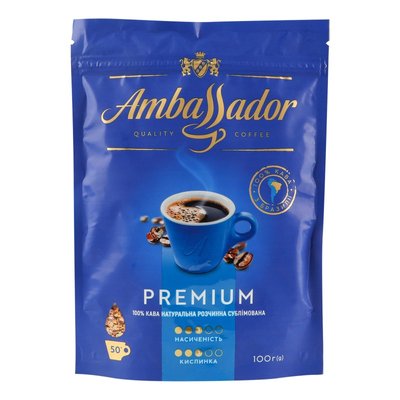 Кава розчинна Ambassador Premium, 100 г 3680510 фото