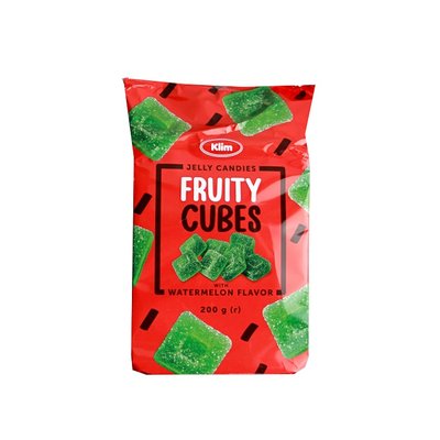 Мармелад со вкусом арбуза Fruity Cubes, 200 г 4010610 фото