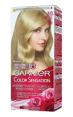 Краска для волос оттенок 9.13 Кристаллический бежевый светло-русый Color Sensation Garnier, 110 мл 3097590 фото