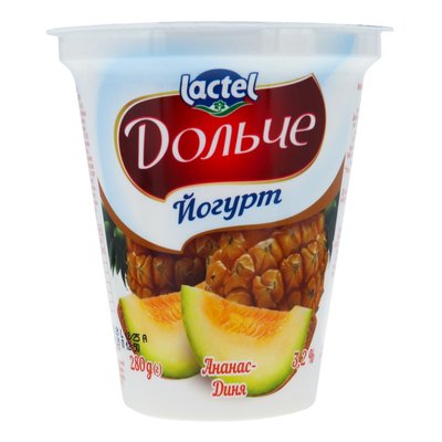 Йогурт 3.2% Ананас-дыня Дольче, 280 г 3141050 фото