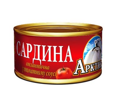Консервированные сардины в томатном соусе Арктика, 230 г 2430830 фото