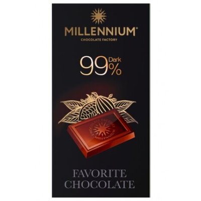 Шоколад чорний 99% Favorite Millennium, 100 г 3283290 фото
