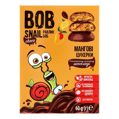 Конфеты манговые в молочном шоколаде Bob Snail к/у 60г 3550980 фото