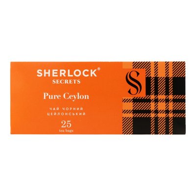 Чай черный пакетированный Pure Ceylon Sherlock Secrets, 25 шт/пак 3870730 фото
