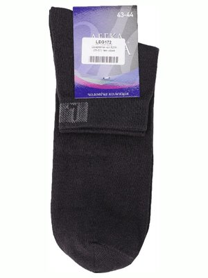Шкарпетки чоловічі темно сірий р. 29 Легка Хода 3897630 фото