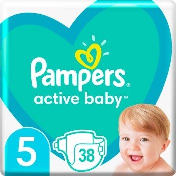 Підгузки для дітей одноразові 11-16кг 3 Junior Active baby економ мінус Pampers 38шт 4069200 фото