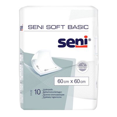 Набор пеленок гигиенических 60x60 см Basic Soft Seni, 1шт 1899880 фото