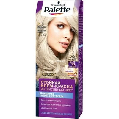 Фарба для волосся 10-2 (A10) Блондин перлинний Palette, 110 мл 447984 фото