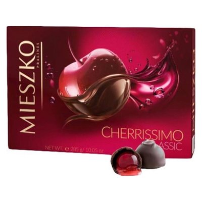 Конфеты шоколадные Вишня с ликёром Cherrissimo Classic, 285 г 4021540 фото