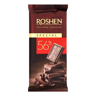 Шоколад 56% черный Special Roshen, 85 г 3573470 фото