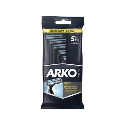 Станки для гоління T2 Pro Double Arko, 5 шт 1028690 фото