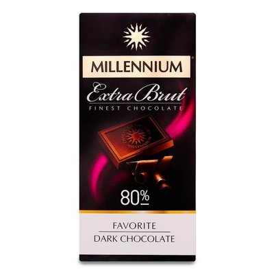 Шоколад чорний 80% Favorite Millennium, 100 г 3283500 фото