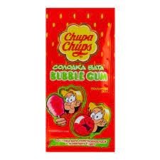 Гумка жувальна Полуничний смак Bubble gum Chupa Chups, 11 г 3323690 фото