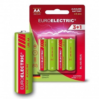 Батарейки Alkaline BL-AA-EE Euroelectric, упаковка 4шт 4199700 фото