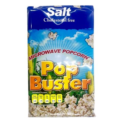 Попкорн для мікрохвильової печі з сіллю Pop Buster, 100 г 4246660 фото