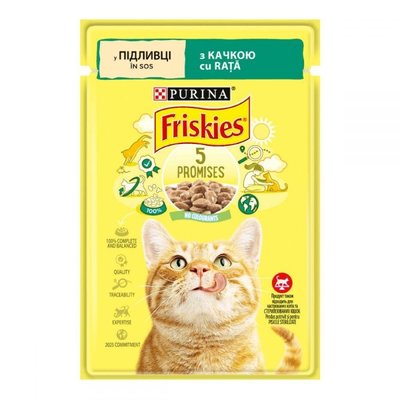 Корм для котов с уткой в соусе Friskies, 85 г 3195400 фото