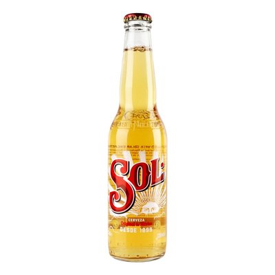 Пиво светлое пастеризованное Sol 4.5%, 0.33 л 4031200 фото