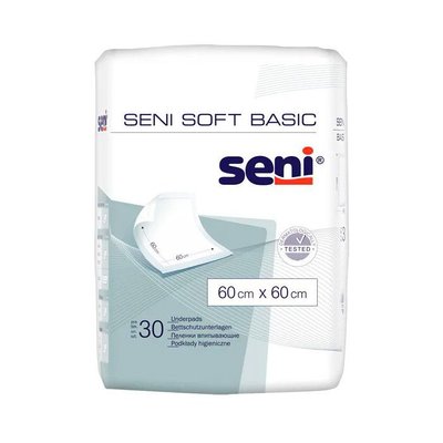 Пеленки гигиенические 60х60 см Soft Basic Seni, 30 шт 2104430 фото