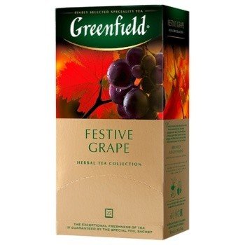 Чай травяной пакетированный Greenfield Festive Grape, 2 г*25 пак. 51805 фото