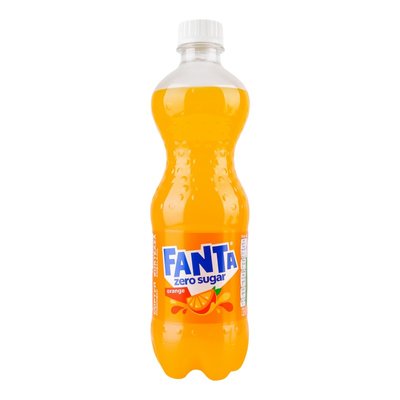 Напій безалкогольний сильногазований соковмісний без цукру зі смаком апельсина Fanta, 0.5 л 4255580 фото