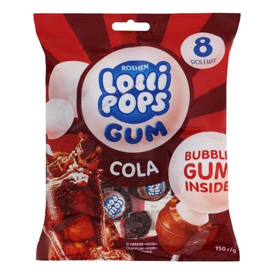 Карамель GUM Cola Lollipops, 920 г 3418340 фото
