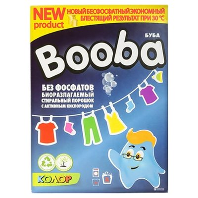 Порошок для прання дитячої білизни Колор Booba, 350 г 3928070 фото