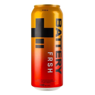 Напиток энергетический безалкогольный сильногазированный ж/б Frsh Battery, 0.5 л 4040240 фото