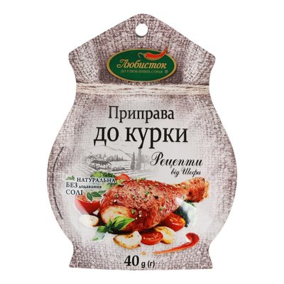 Приправа к курице Рецепты от шефа Любисток, 40 г 2866430 фото
