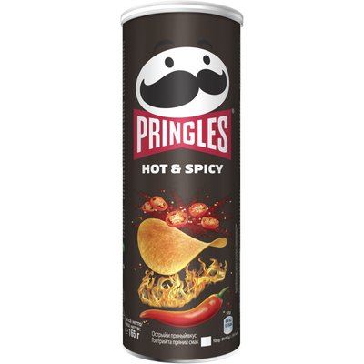 Чіпси картопляні тубус Hot&Spicy Pringles, 165 г 3431680 фото