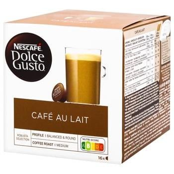 Кофе в капсулах Dolce Gusto Cafe Au Lait Nescafe, 160 г 2245120 фото