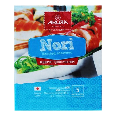 Водоросли для суши Nori Akura, 5 листов 3272950 фото