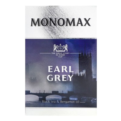 Чай чорний цейлонський байховий листовий з бергамотом Earl Grey Monomax, 90 г 2460030 фото