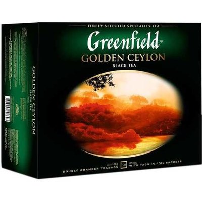 Чай пакетированный Golden Ceylon Greenfield, 50 шт/уп. 3178300 фото