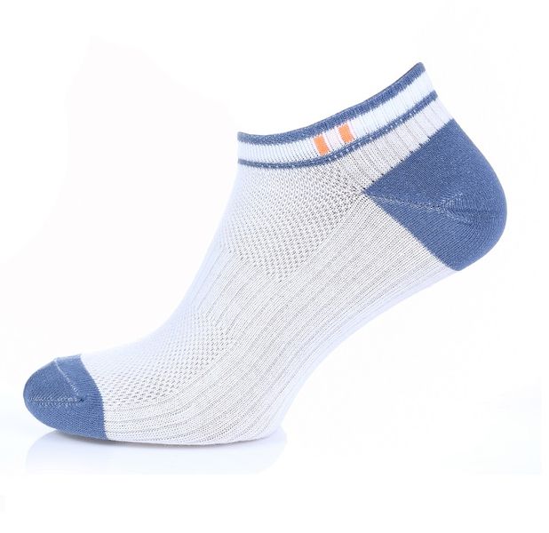 Шкарпетки чоловічі білий-джинс р. 40-41 Лівий&Правий 4006150 фото