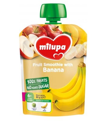 Пюре Яблуко-Банан Milupa, 80 г 3389600 фото