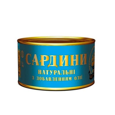 Консервированные сардины с добавление масла Керченские, 230 г 2271590 фото