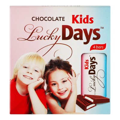 Шоколад молочный с молочной начинкой Lucky Days, 50 г 3740480 фото