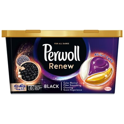 Гель-капсулы для стирки темных и черных вещей Renew Black Perwoll, 21х13.5 г 4013790 фото