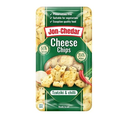 Шматочки з сиру Чеддер зі спеціями Jonchedar BBQ, 80 г 4274770 фото