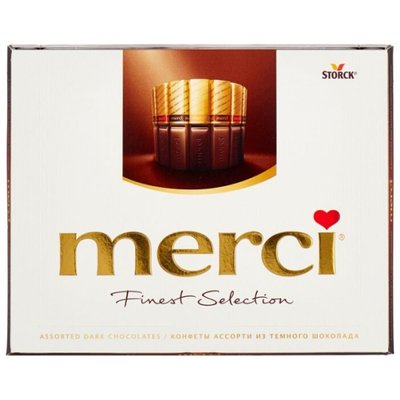 Конфеты Черный шоколад Merci Finest Selection, 250 г 1872130 фото