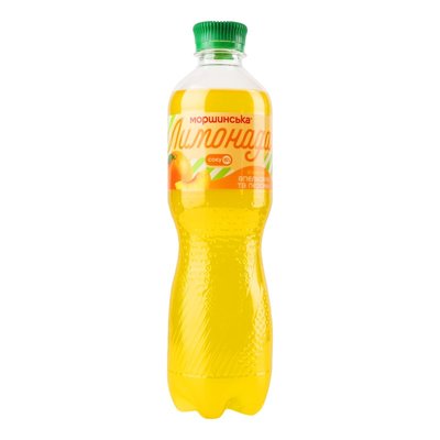 Напиток слабогазированный сокосодержащий со вкусом апельсина/персика Лимонада Моршинська, 0.5 л 4063790 фото