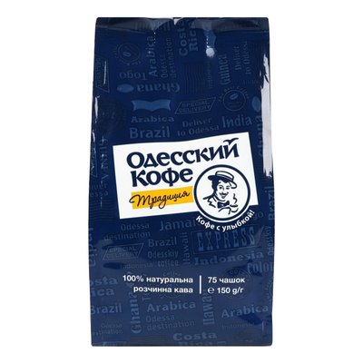 Кофе натуральный растворимый Традиция Одесский кофе, 150 г 3458410 фото