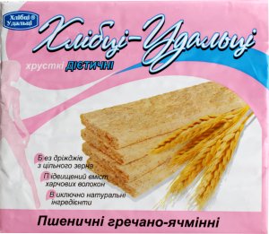 Хлібці пшеничні гречано-ячмінні Удальці, 100 г 2299320 фото