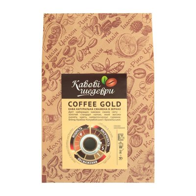 Кава coffee gold зерно, 100 г 2933340 фото