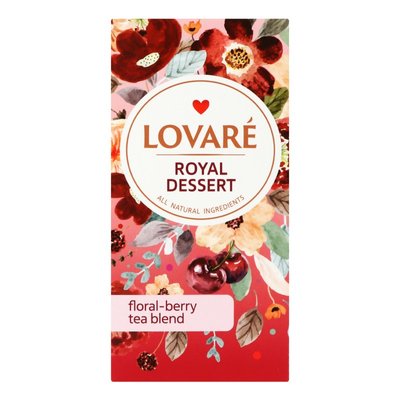 Чай квітковий пакетований Lovare Royal Dessert, 24 шт/уп. 3053260 фото